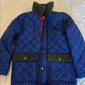 Avenue Blue and Green Quilted Puffer Jacket